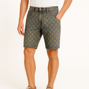 ג''ינס כוכבים קצר כחול M